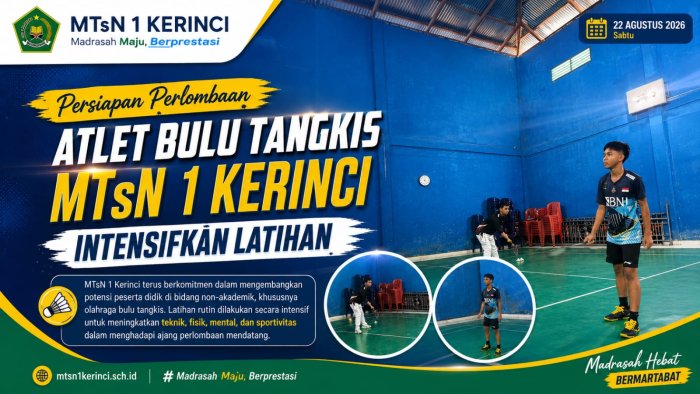 Persiapan Perlombaan, Atlet Bulu Tangkis MTsN 1 Kerinci Intensifkan Latihan Persiapan Perlombaan, Atlet Bulu Tangkis MTsN 1 Kerinci Intensifkan Latihan