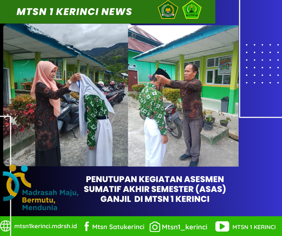 Apel Penutupan Ujian Semester di MTsN 1 Kerinci: Simbolis Pelepasan Nomor Ujian dan Semangat Classmeeting!