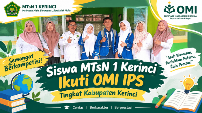 Semangat Berkompetisi! Siswa MTsN 1 Kerinci Ikuti OMI IPS Tingkat Kabupaten Kerinci Semangat Berkompetisi! Siswa MTsN 1 Kerinci Ikuti OMI IPS Tingkat Kabupaten Kerinci
