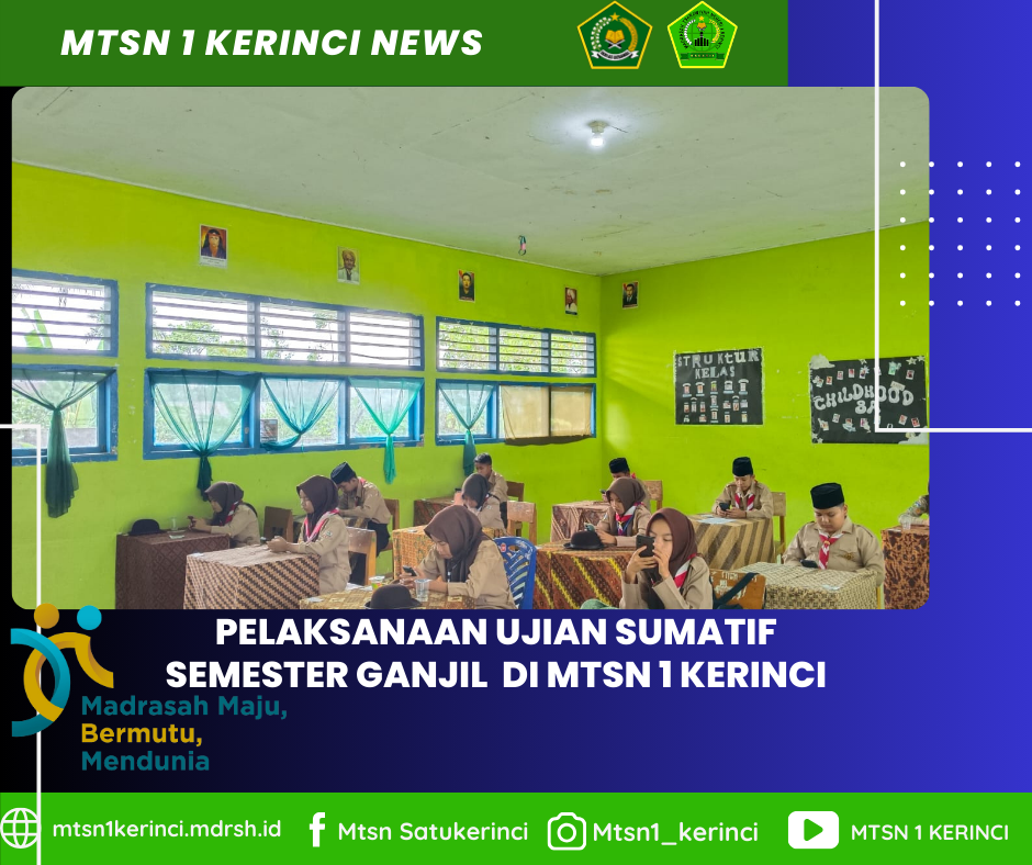 Apel dan Penyematan Nomor Resmi Tandai Dimulainya Ujian Android di MTsN 1 Kerinci