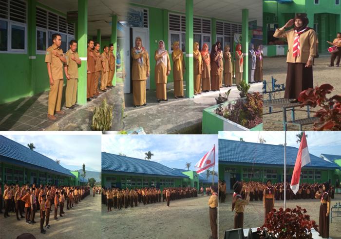 MTSN 1 KERINCI LAKSANAKAN UPACARA, PERINGATI HARI PRAMUKA KE -57.