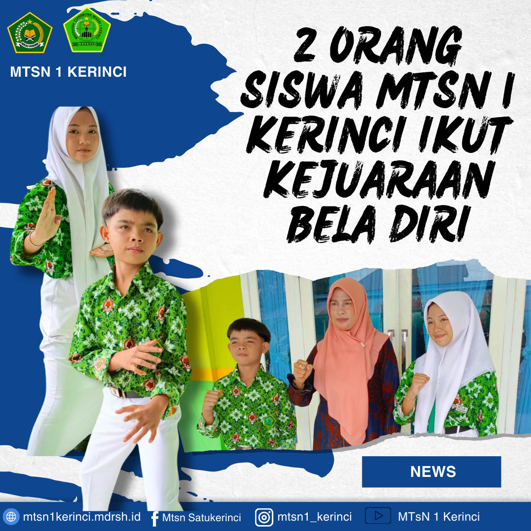Dua Siswa MTsN 1 Kerinci Siap Berlaga di Ajang Bela Diri.