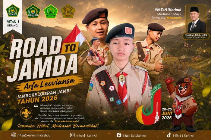 Harumkan Nama Madrasah, Arfa Leoviansa Wakili MTsN 1 Kerinci dalam Seleksi Jambore Daerah Jambi Harumkan Nama Madrasah, Arfa Leoviansa Wakili MTsN 1 Kerinci dalam Seleksi Jambore Daerah Jambi