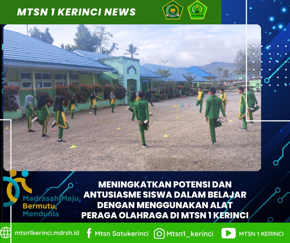 Siswa MTsN 1 Kerinci Semakin Antusias Berolahraga Berkat Alat Peraga