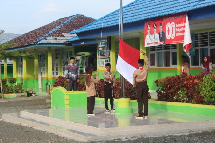 MTsN 1 Kerinci Gelar Apel Disiplin Dipimpin Waka Humas