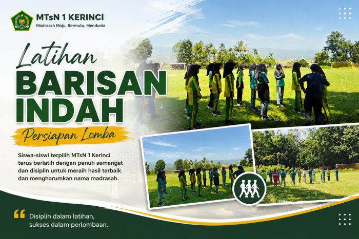 MTsN 1 Kerinci Intensifkan Latihan Barisan Indah sebagai Persiapan Menghadapi Lomba MTsN 1 Kerinci Intensifkan Latihan Barisan Indah sebagai Persiapan Menghadapi Lomba