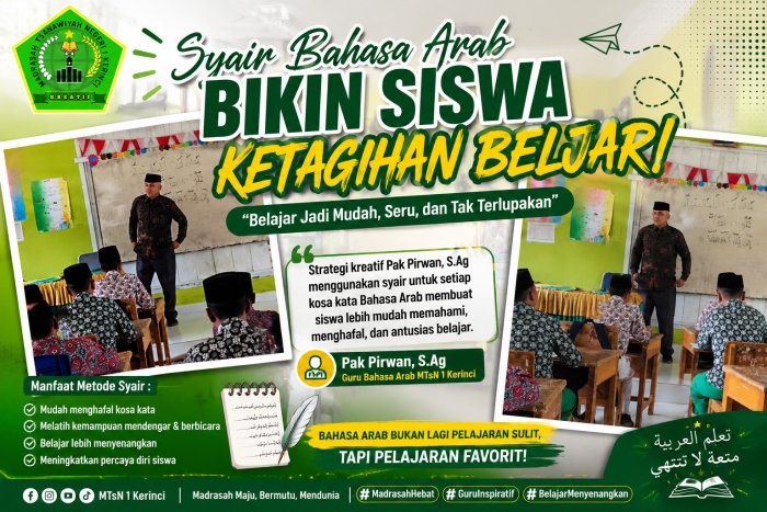 Rahasia Belajar Bahasa Arab Tanpa Beban! Pak Pirwan Ubah Kosa Kata Jadi Syair, Siswa Langsung Antusias Rahasia Belajar Bahasa Arab Tanpa Beban! Pak Pirwan Ubah Kosa Kata Jadi Syair, Siswa Langsung Antusias