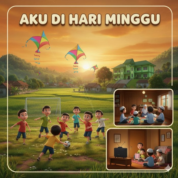 Keceriaan ku bersama Teman Menikmati  hari minggu