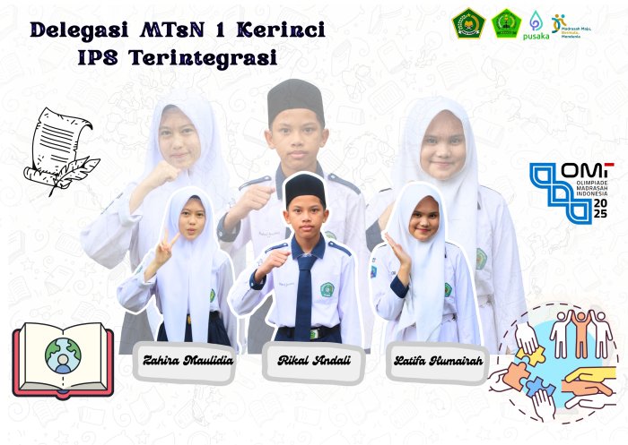 Delegasi IPS MTsN 1 Kerinci Siap Berjuang di Ajang OMI 2025