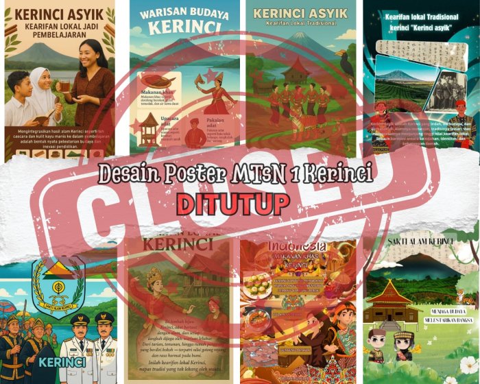 Voting Desain Poster KERINCI ASIK resmi sudah DITUTUP