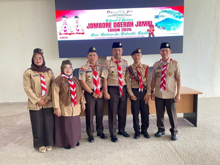 Momen Membanggakan! Anggota Pramuka MTsN 1 Kerinci Resmi Berangkat ke Jambore Daerah Jambi 2026