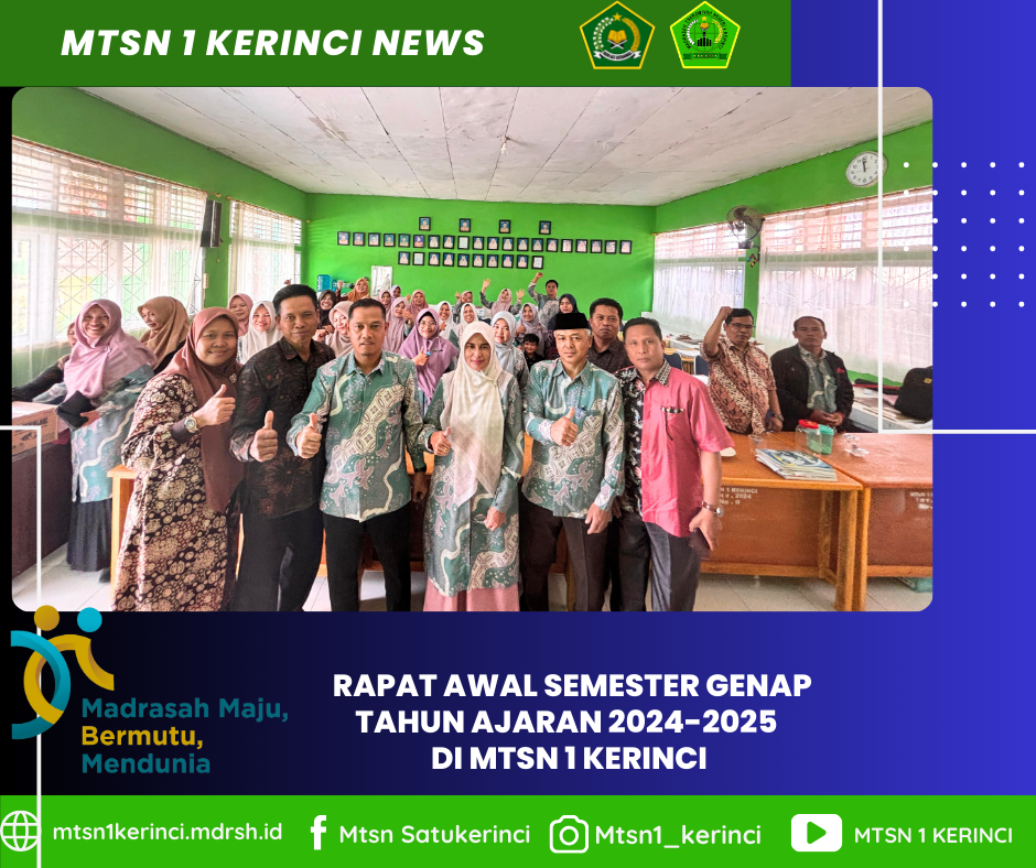 Rapat Awal, MTsN 1 Kerinci Siap Sambut Semester Genap 2024/2025