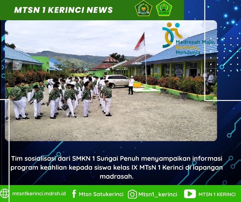 Kenalkan Dunia Kejuruan, SMKN 1 Sungai Penuh Kunjungi MTsN 1 Kerinci