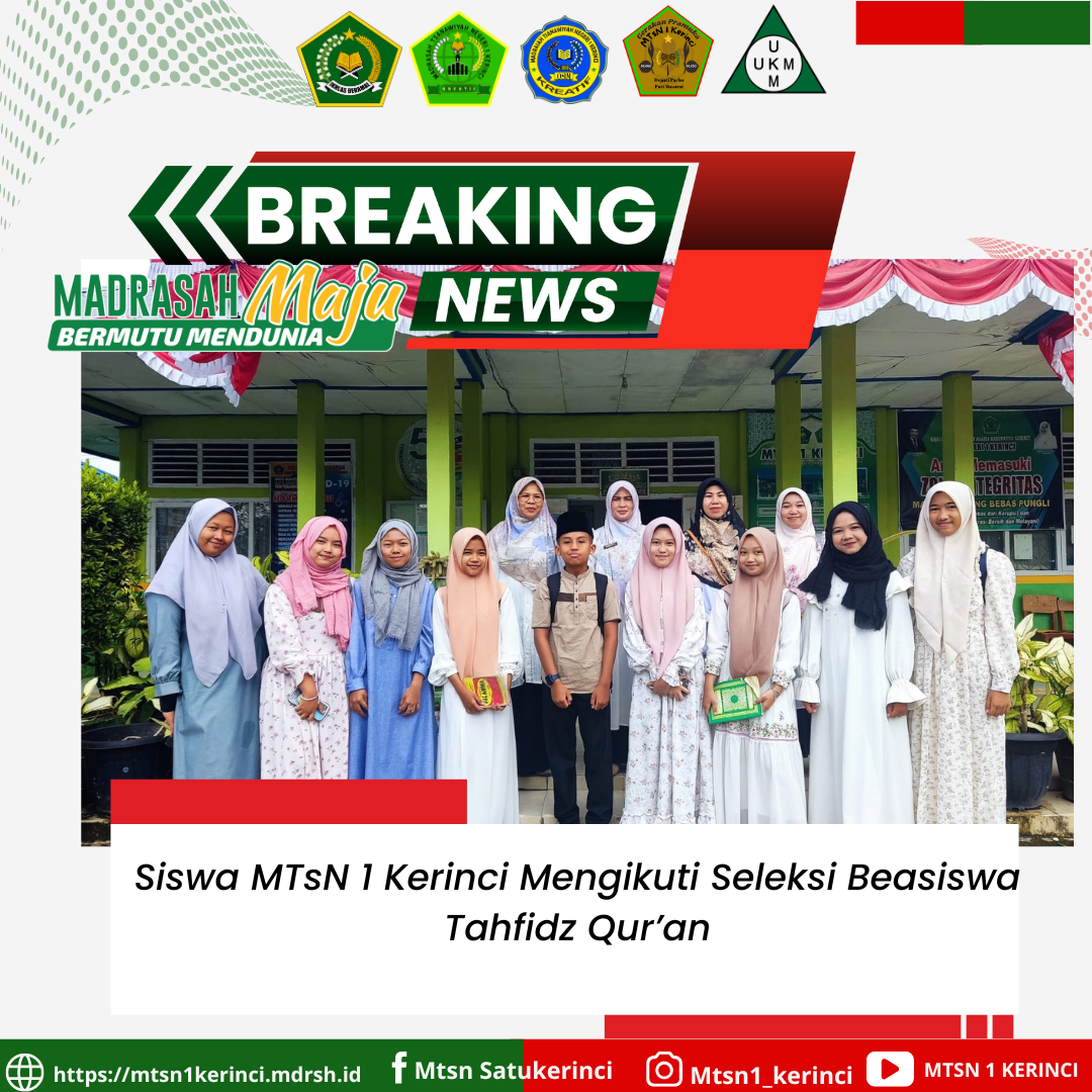 Pelepasan Siswa MTsN 1 Kerinci Mengikuti Seleksi Beasiswa Tahfidz Qur'an