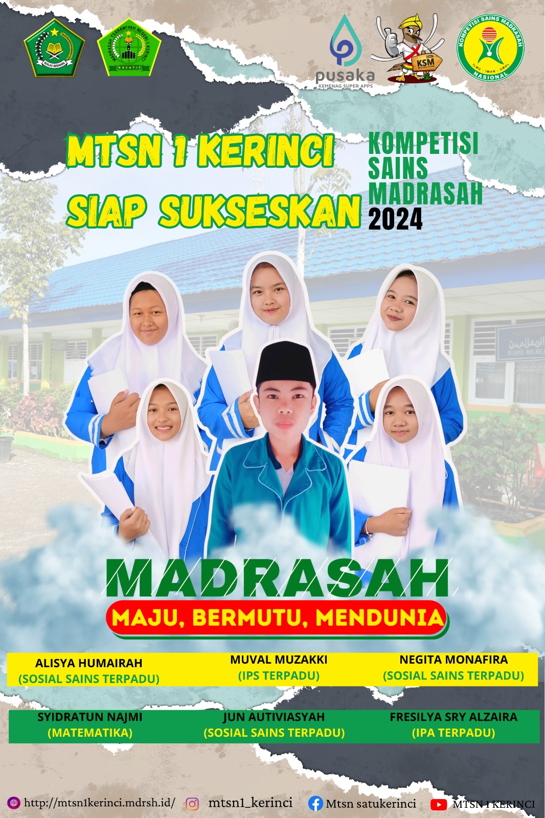 MTsN 1 Kerinci Ikuti Uji Coba Kompetensi Sains Madrasah (KSM) 2024
