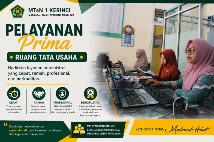 Pelayanan Prima Ruang Tata Usaha Hadirkan Layanan Administrasi yang Cepat, Ramah, Profesional, dan Berkualitas Pelayanan Prima Ruang Tata Usaha Hadirkan Layanan Administrasi yang Cepat, Ramah, Profesional, dan Berkualitas