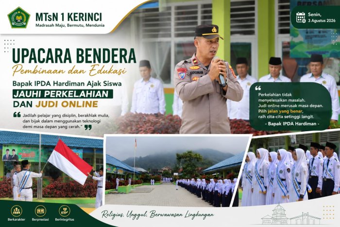 Bapak IPDA Hardiman Ajak Siswa MTsN 1 Kerinci Jauhi Perkelahian dan Judi Online Bapak IPDA Hardiman Ajak Siswa MTsN 1 Kerinci Jauhi Perkelahian dan Judi Online