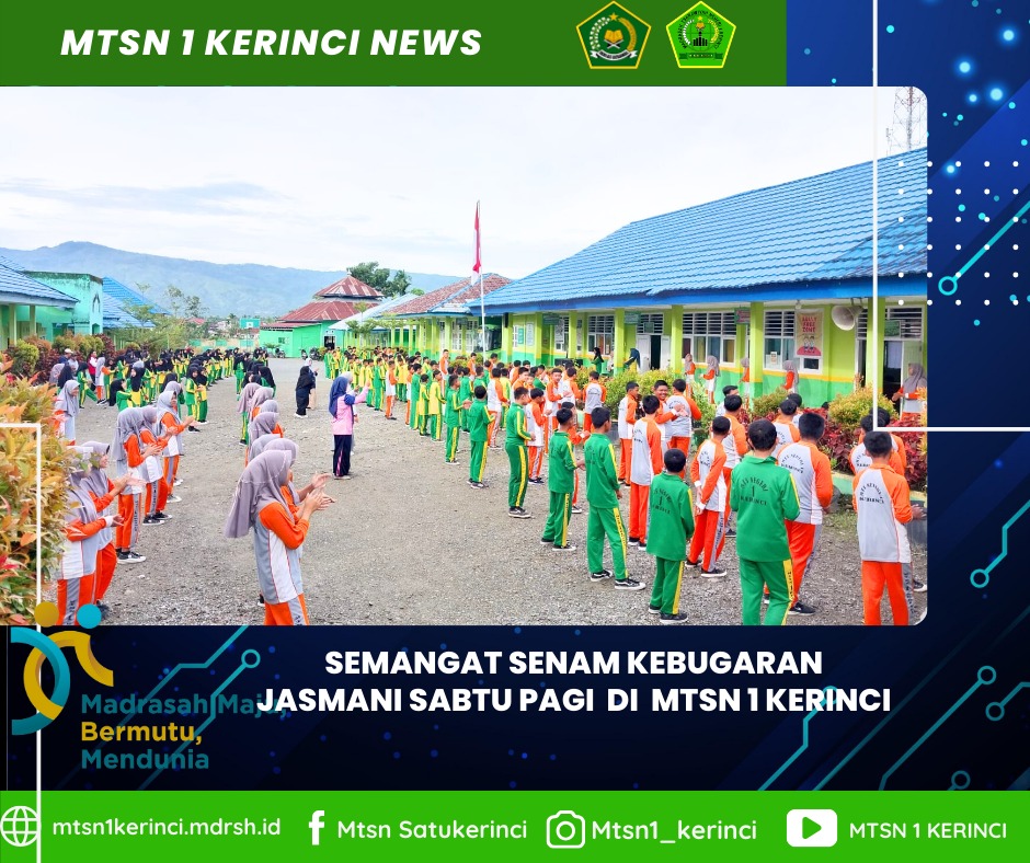 Makin Seru! Senam Pagi di MTsN 1 Kerinci Dipandu oleh Siswa dari Tiap Kelas