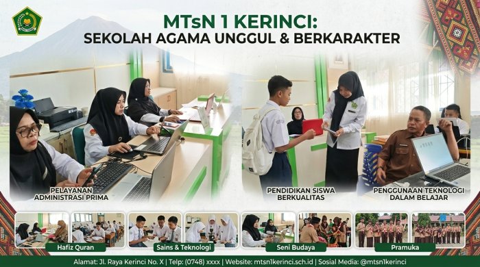 MTsN 1 Kerinci Mantapkan Pelayanan Prima Bagian Kesiswaan demi Lingkungan Belajar Inklusif.