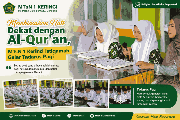 Membiasakan Hati Dekat dengan Al-Quran, MTsN 1 Kerinci Istiqamah Gelar Tadarus Pagi Membiasakan Hati Dekat dengan Al-Quran, MTsN 1 Kerinci Istiqamah Gelar Tadarus Pagi