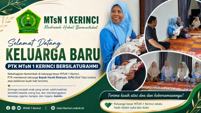 Selamat Datang Keluarga Baru! Momen Hangat PTK MTsN 1 Kerinci Membesuk Buah Hati Salah Satu STaff Tata Usaha Selamat Datang Keluarga Baru! Momen Hangat PTK MTsN 1 Kerinci Membesuk Buah Hati Salah Satu STaff Tata Usaha