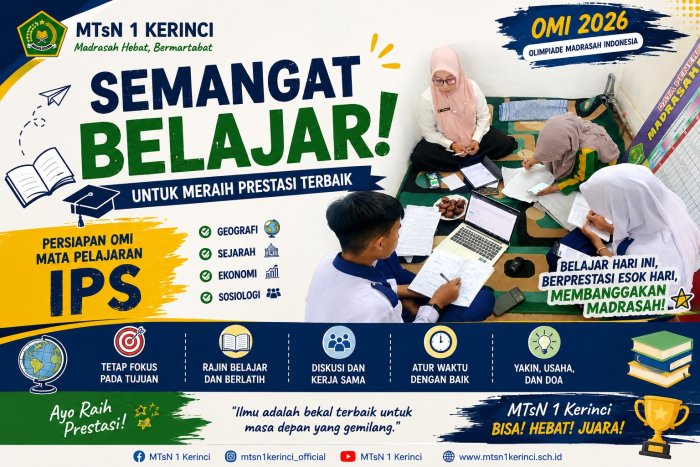 Semangat Belajar Siswa dan Siswi MTsN 1 Kerinci Persiapkan Diri Hadapi OMI Bidang IPS Semangat Belajar Siswa dan Siswi MTsN 1 Kerinci Persiapkan Diri Hadapi OMI Bidang IPS