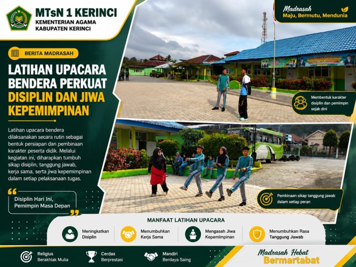 Latihan Upacara Bendera Perkuat Disiplin dan Jiwa Kepemimpinan Latihan Upacara Bendera Perkuat Disiplin dan Jiwa Kepemimpinan