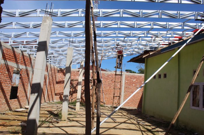 Progres Terbaru! Pembangunan Masjid Baitul Ilmi MTsN 1 Kerinci Sudah Sampai Tahap Ini