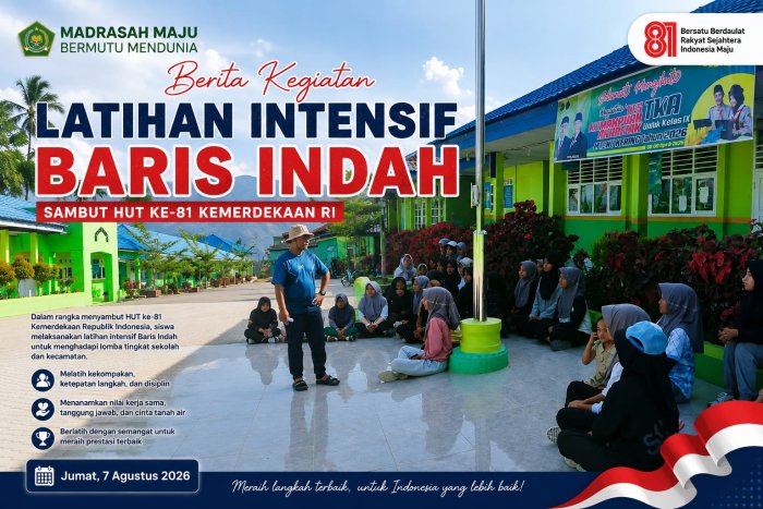 Latihan Intensif Baris Indah Sambut HUT ke-81 Kemerdekaan RI Latihan Intensif Baris Indah Sambut HUT ke-81 Kemerdekaan RI