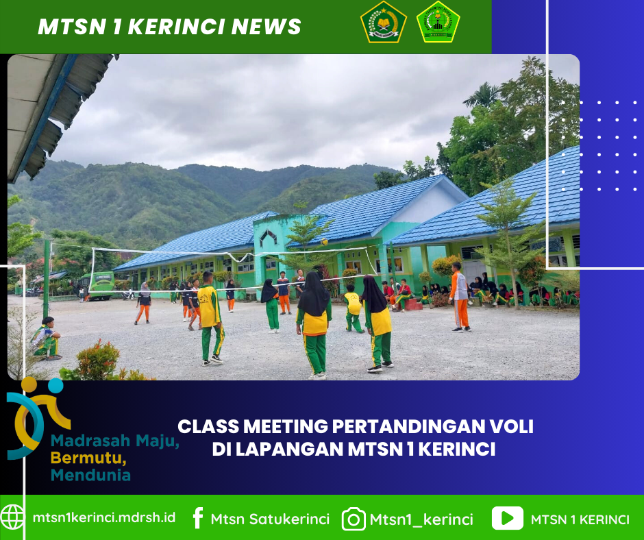Aksi Memukau di Lapangan Bola Voli MTsN 1 Kerinci