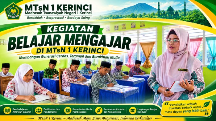 Tingkatkan Kualitas Pendidikan, Guru MTsN 1 Kerinci Laksanakan Kegiatan Pembelajaran Interaktif dan Dedikatif