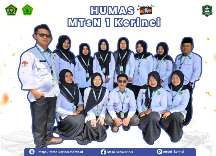 TIM HUMAS MTsN 1 KERINCI: PAHLAWAN DIGITAL MADRASAH YANG KONSISTEN RAIH APRESIASI DARI KEMENAG KERINCI