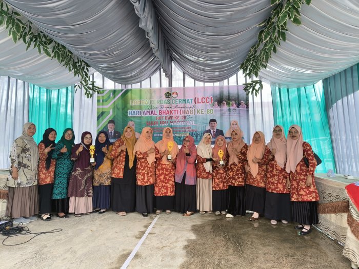 MTsN 1 Kerinci Raih Juara 1 LCC dalam Rangka HAB, HUT DWP & Peringatan Hari Ibu Nasional Tingkat MTs Sekabupaten Kerinci