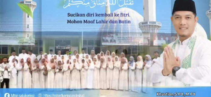 Menutup Ramadan dengan Hati Bersih: Ucapan Maaf dari MTsN 1 Kerinci