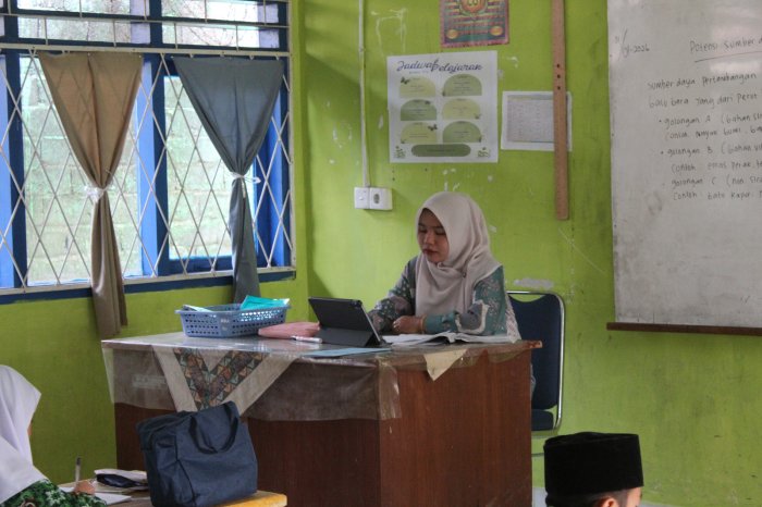 Proses Pembelajaran di MTsN 1 Kerinci Berlangsung Aktif, Tertib, dan Kondusif