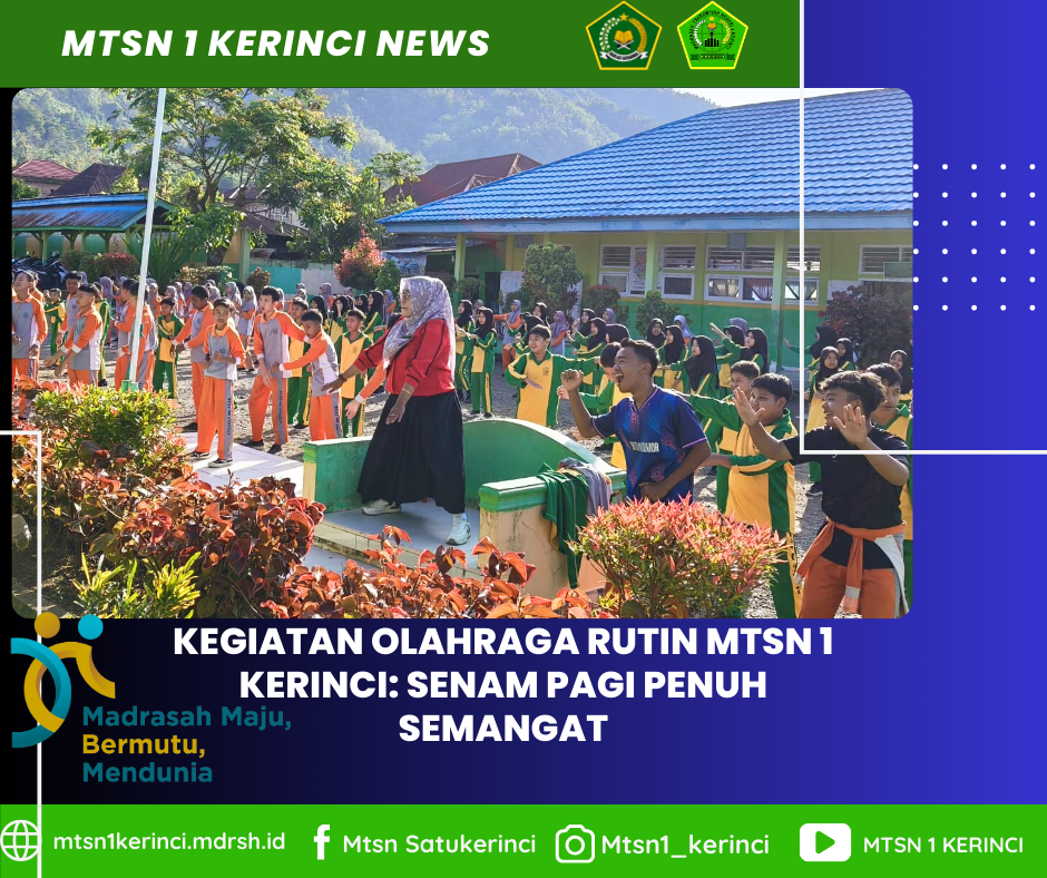 Panas! Semangat Membara di Lapangan MTsN 1 Kerinci, Lihat Aksi Seru Para Siswa Saat Senam Pagi!