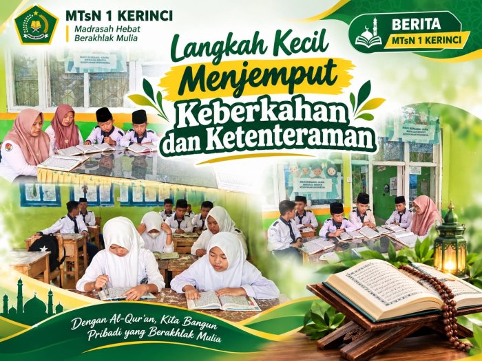 Tadarus Pagi Langkah Kecil Menjemput Keberkahan dan Ketenteraman Hati Tadarus Pagi Langkah Kecil Menjemput Keberkahan dan Ketenteraman Hati