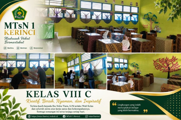 Kreativitas Siswa Kelas VIII C Hadirkan Dekorasi Kelas yang Bersih, Indah, dan Inspiratif Kreativitas Siswa Kelas VIII C Hadirkan Dekorasi Kelas yang Bersih, Indah, dan Inspiratif
