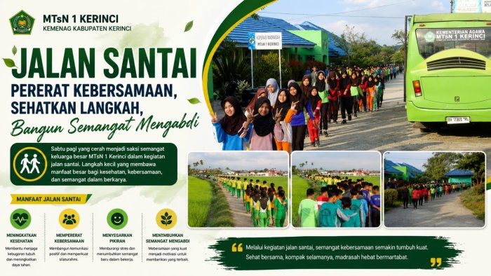 Jalan Santai Pererat Kebersamaan, Sehatkan Langkah, dan Bangun Semangat Mengabdi Jalan Santai Pererat Kebersamaan, Sehatkan Langkah, dan Bangun Semangat Mengabdi
