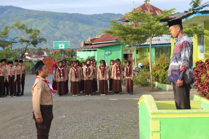 MTsN 1 Kerinci Bangun Budaya Disiplin, Sekolah Rutin Gelar Apel Kedisiplinan