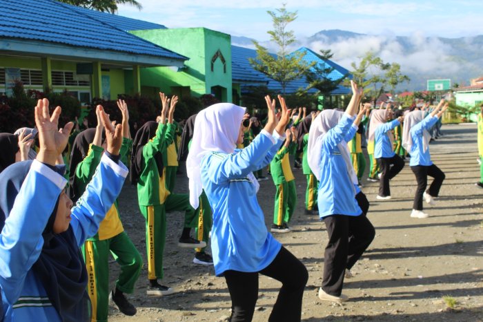 Pagi Ceria di MTsN 1 Kerinci, Sabtu Sehat Jadi Favorit Warga Madrasah