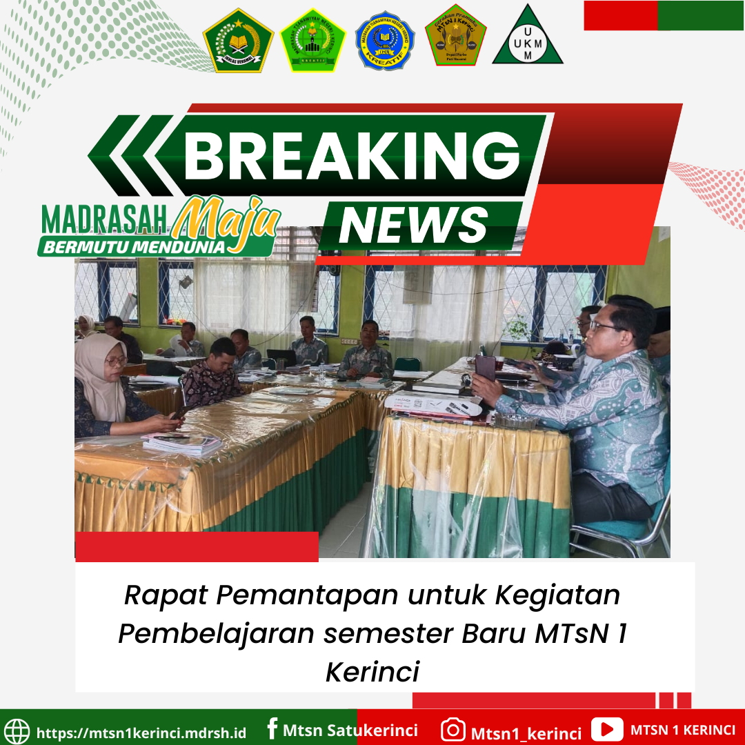 MTsN 1 Kerinci Gelar Rapat untuk Memantapkan Pembelajaran Semester Ganjil 2024/2025
