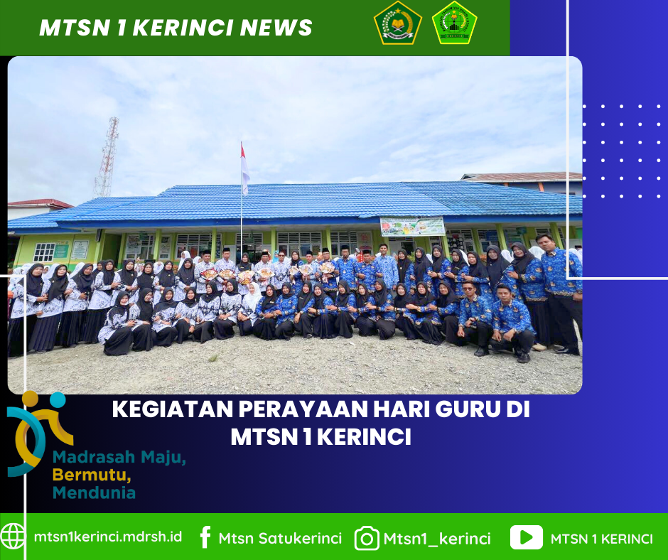MTsN 1 Kerinci Rayakan Hari Guru dengan Penampilan Profesi, Paduan Suara, dan Apresiasi Hangat