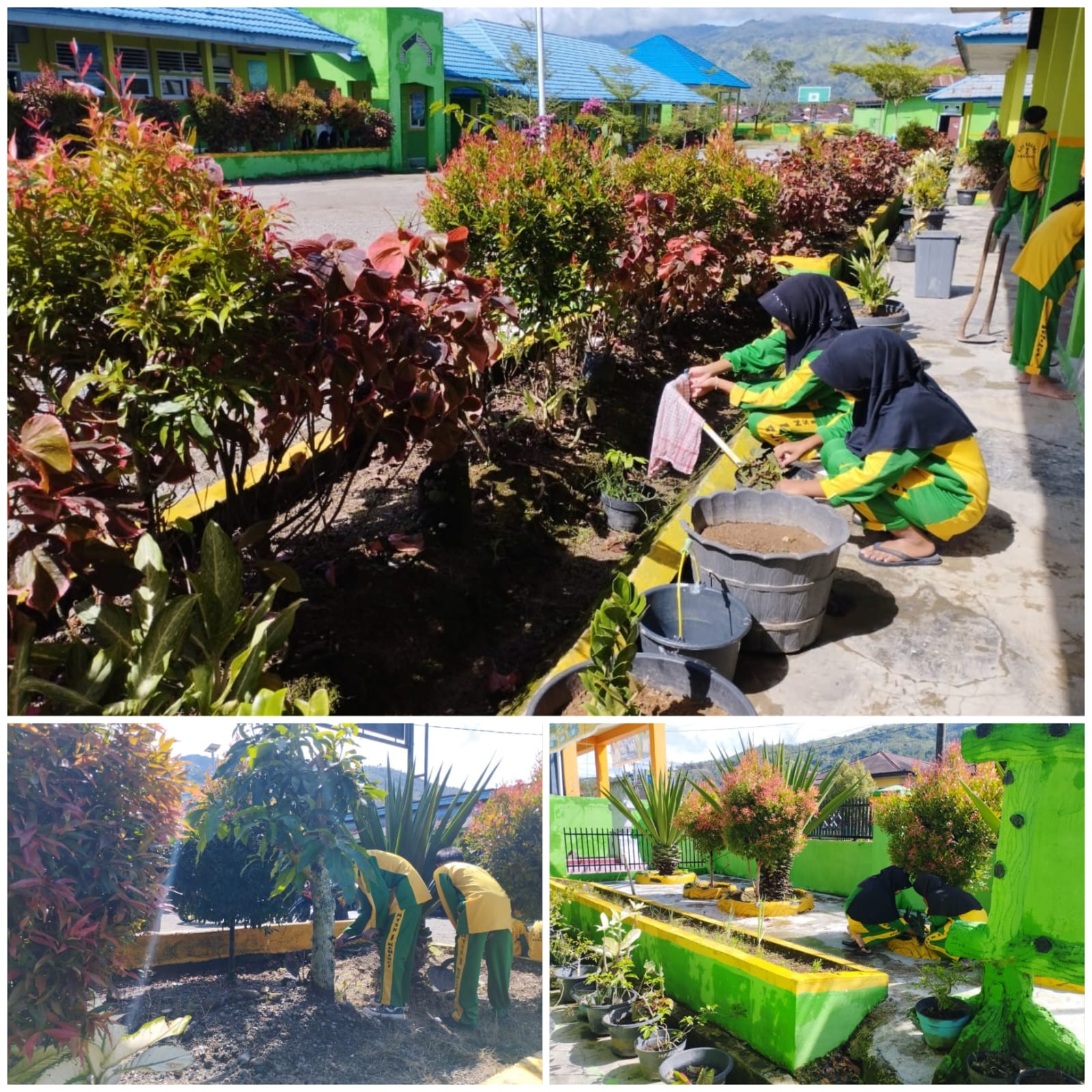 MTsN 1 Kerinci Gelar Gotong Royong Sambut Ujian Madrasah