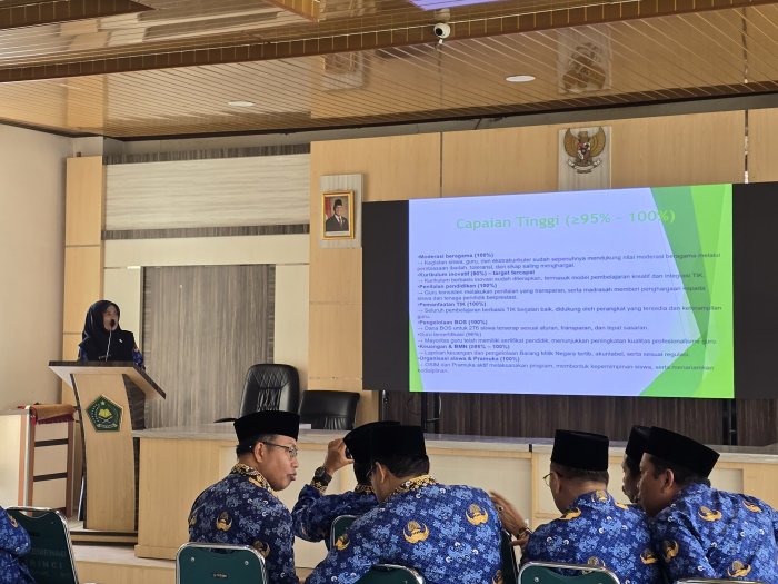 Terbukti Berkinerja Baik! MTsN 1 Kerinci Paparkan Hasil Capaian Triwulan III 2025