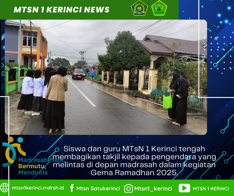 Indahnya Berbagi! MTsN 1 Kerinci Bagikan Takjil Gratis ke Masyarakat dan Pengendara