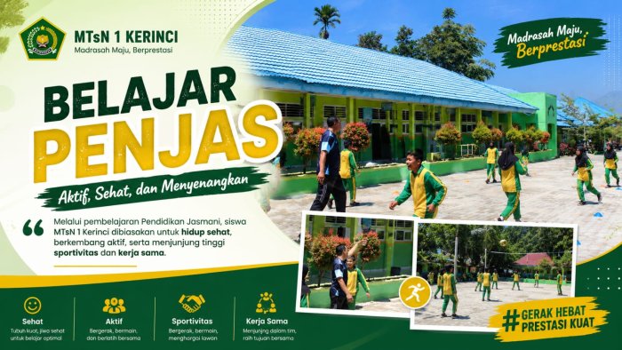 Belajar PJOK di MTsN 1 Kerinci Tanamkan Gaya Hidup Sehat dan Aktif Belajar PJOK di MTsN 1 Kerinci Tanamkan Gaya Hidup Sehat dan Aktif