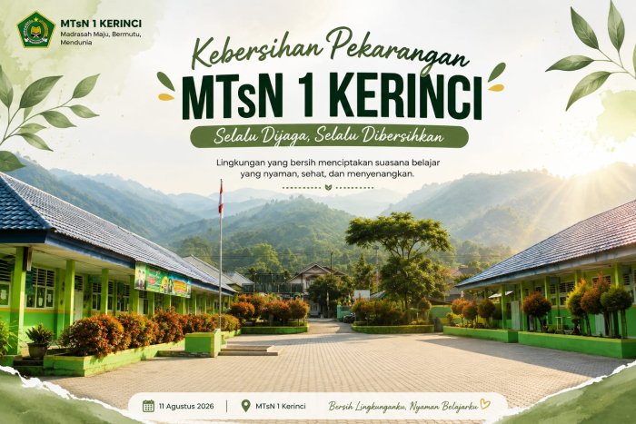 MTsN 1 Kerinci Rutin Menjaga Kebersihan Pekarangan Madrasah MTsN 1 Kerinci Rutin Menjaga Kebersihan Pekarangan Madrasah