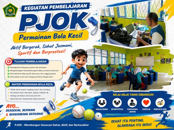 Serunya Pembelajaran PJOK Kelas VII A MTsN 1 Kerinci dengan Materi Permainan Bola Kecil Serunya Pembelajaran PJOK Kelas VII A MTsN 1 Kerinci dengan Materi Permainan Bola Kecil