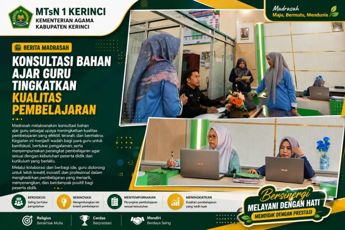 Konsultasi Bahan Ajar Guru Tingkatkan Kualitas Pembelajaran yang Inovatif dan Berkualitas Konsultasi Bahan Ajar Guru Tingkatkan Kualitas Pembelajaran yang Inovatif dan Berkualitas